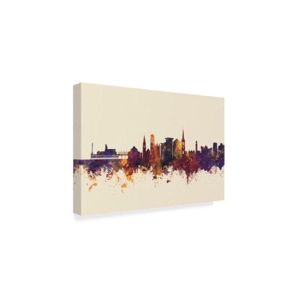 Michael Tompsett 'Bournemouth England Skyline Iii' Canvas Art,22x32